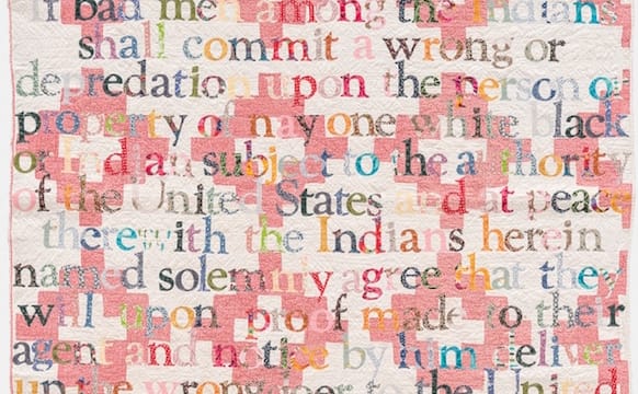 The Broken Promises of American Indian Treaties, Sewn onto Quilts