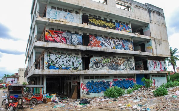 In a Rundown Phnom Penh Neighborhood, Graffiti and Street Art Thrive