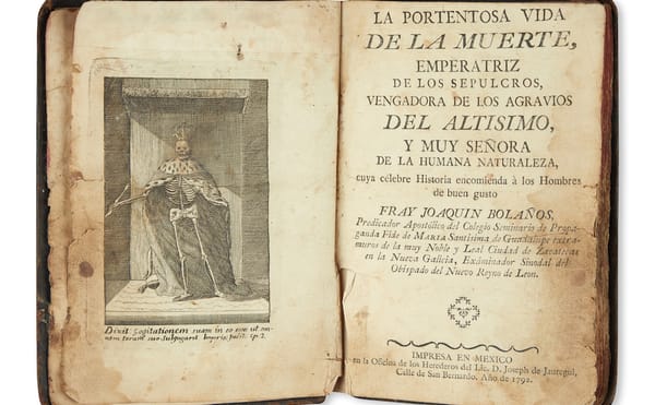 A 1792 Mexican Novel Shows Early Day of the Dead Iconography