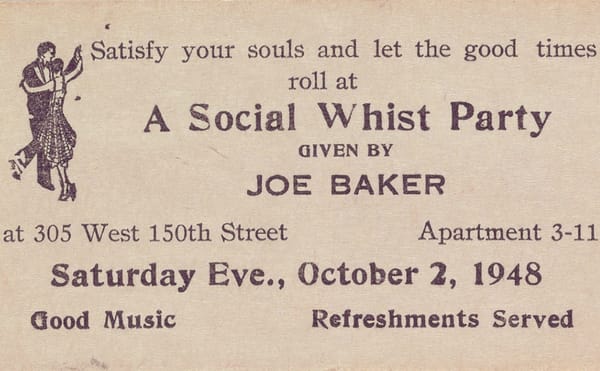 Langston Hughes’s Collection of Rent Party Cards from Harlem