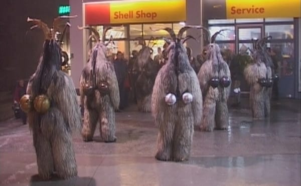 Cameron Jamie, "Kranky Klaus" (2002–03), Still from video with soundtrack by The Melvins, 26 minutes (© Cameron Jamie; courte