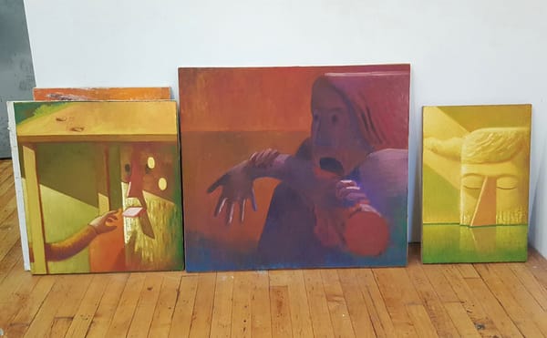 From Interference Paint to Prompt-Driven Portraits, a Trip to Dumbo Open Studios