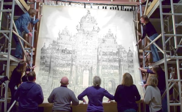 Watch the British Museum Conserve Its Largest Print, a 16th-Century Dürer Woodcut