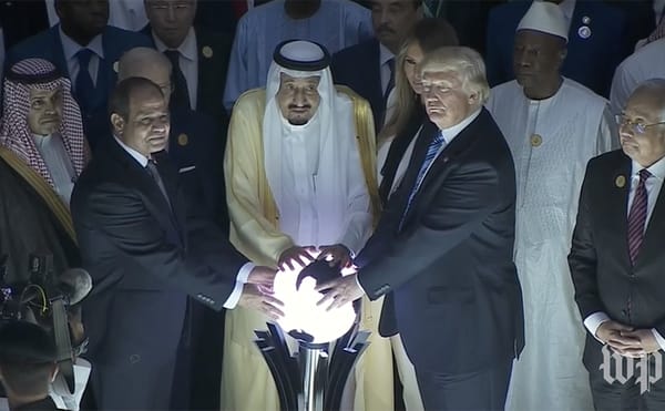 In Saudi Arabia, Trump Touches Glowing Orb and Unleashes Memes