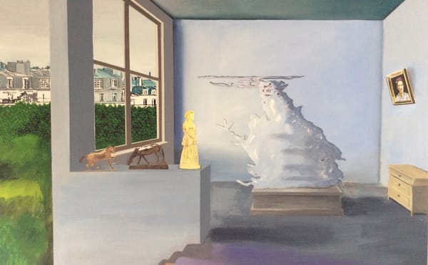 Paintings in Which Splotchy Blobs Stand in for Historical Figures