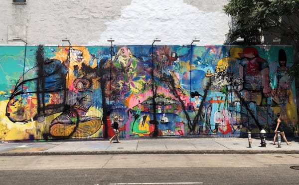 David Choe’s Controversial Bowery Mural Tagged with Giant Letters [UPDATED]