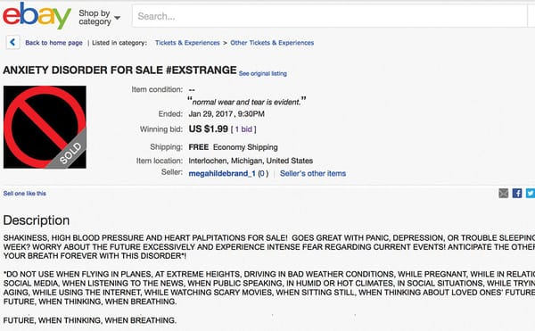 Selling Sticks and a Slap in the Face: Artists Intervene in eBay