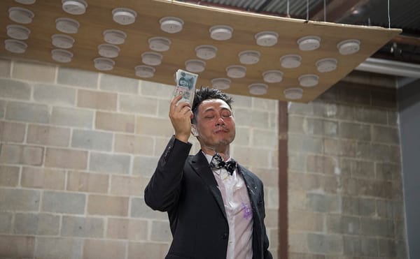 Miao Jiaxin, "Next Performance" (2017), at The Secret Group, Houston, Texas (photo courtesy of the artist)