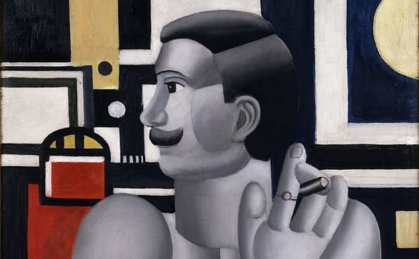 Fernand Léger, “Le mécanicien” (1918), oil on canvas, 65 x 54 cm  ( Dépôt du Musée national d'art moderne / Centre de créatio