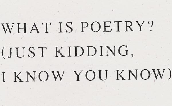 A Collection of Poetry Interviews Is a Work of Poetry Itself