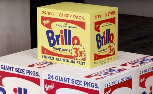 Still from Brillo Box (3ç off) (Brillo trademark used with permission of Armaly Brands, Inc. / screenshot by the author via Y