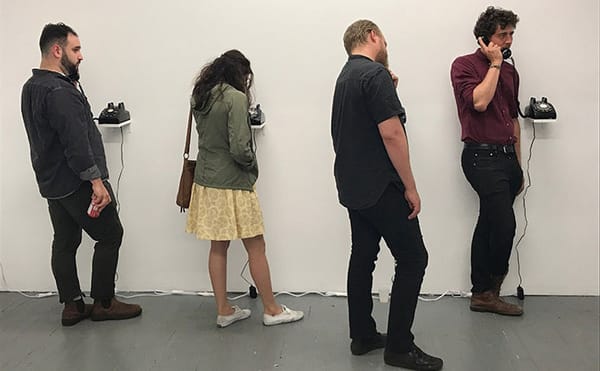 Listening to Anonymous Confessions in an Art Gallery