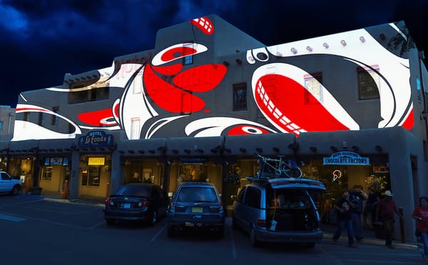 New Media Art Lights Up Historic Taos Plaza