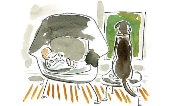 An Artist and a Baby