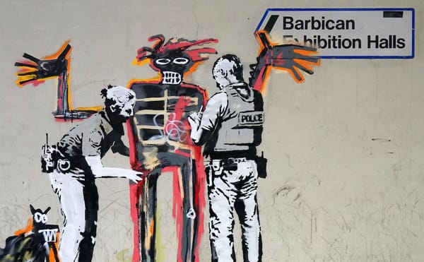 Banksy mural near the Barbican Centre (via banksy.co.uk)