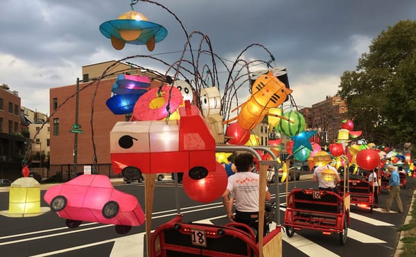 Cai Guo-Qiang’s Whimsical Pedicabs Light Up Philly