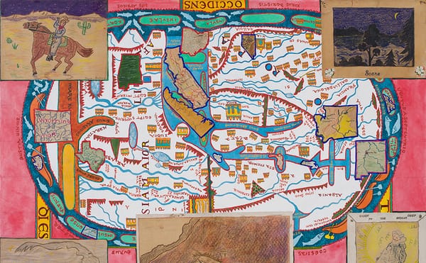 Joyce Kozloff Revisits Her Childhood Drawings and Maps to Address Present-Day Anxieties