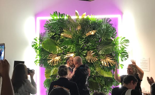 A Wedding Ceremony Takes the Shape of an Art Exhibition