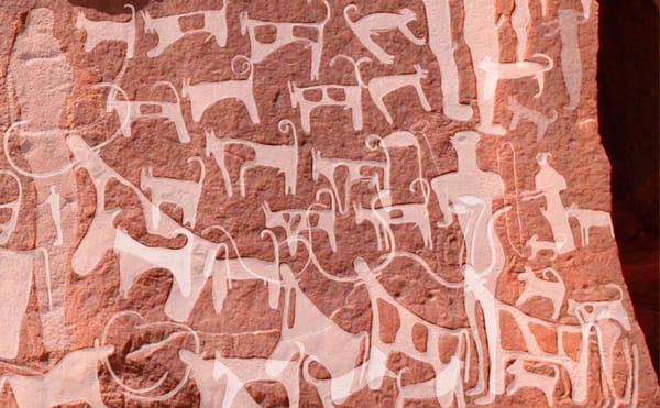 Rock Engravings of Dogs on Leashes Show Pre-Neolithic Good Boys