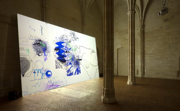 Installation view of "Climat Général" by Claire Malrieux at the Collège des Bernardins (© Vinciane Lebrun-Verguethen/Voyez-Vo