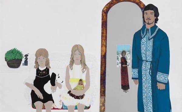 A Painted River of Gold Links a Group of Portraits