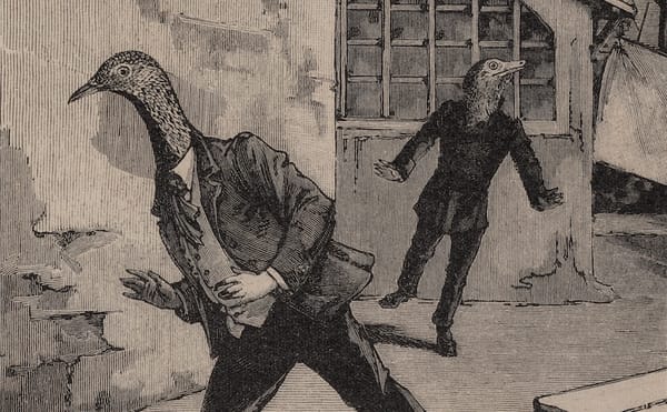 Max Ernst, page from "Oedipus (Oedipe), Volume IV," from A Week of Kindness or the Seven Capital Elements ("Une Semaine de bo