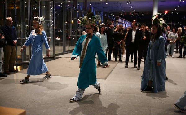 Sibyl Kempson, "12 Shouts to the Ten Forgotten Heavens," Spring Equinox, March 20, 2016, at the Whitney Museum of American Ar