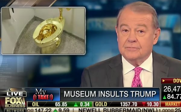 Fox Business Anchor Outraged at Guggenheim in Wake of Golden Toilet Offer