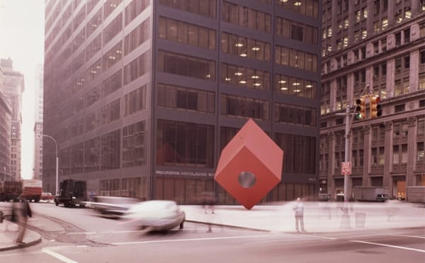 Proposed 140 Broadway Plan Threatens Noguchi's "Red Cube" [UPDATED]