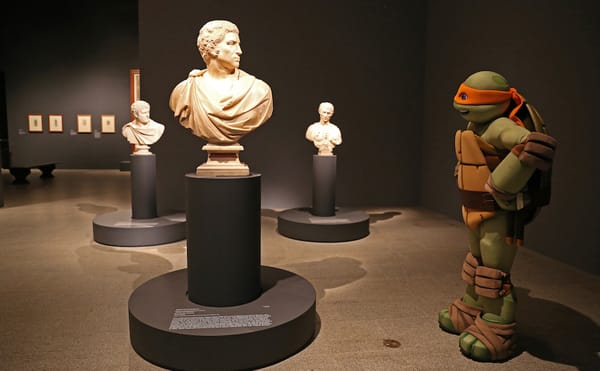 Michelangelo visits the Metropolitan Museum of Art's Michelangelo exhibition