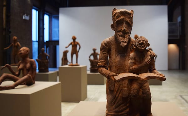 Cedrick Tamasala, "How My Grandfather Survived" (2015), chocolate, from the exhibition Cercle d'Art des Travailleurs de Plant