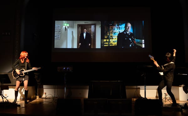 A performance by Angie Eng (photo by Joshua Kristal)