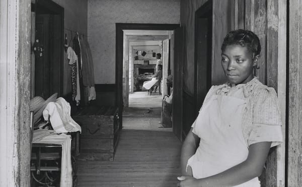 Jack Delano, "Interior of Negro Rural House, Greene County, Georgia" (June 1941), gelatin silver print (courtesy the Museum o