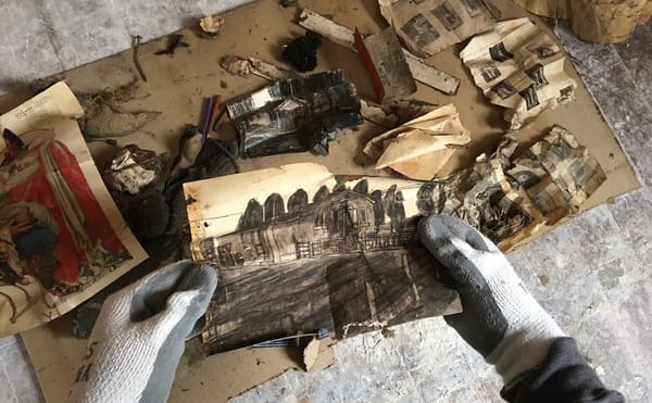 Never-Seen-Before James Castle Drawings Found Inside the Walls of Artist's House