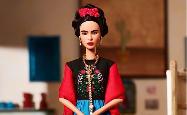 The Frida Kahlo Barbie (photo courtesy Mattel)