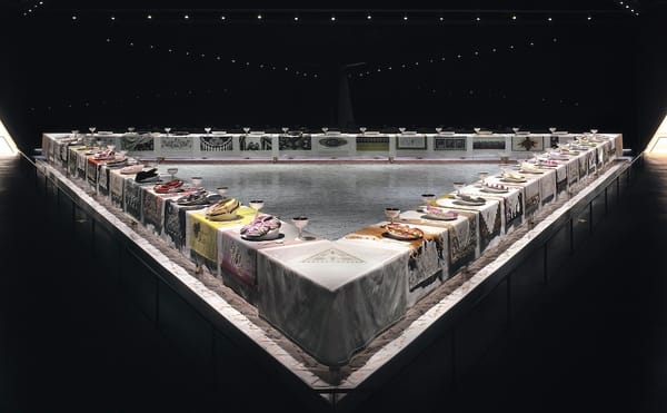 Judy Chicago, "The Dinner Party" (1979), collection of the Brooklyn Museum, gift of the Elizabeth A Sackler Foundation (© Jud