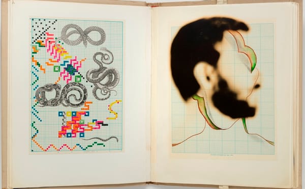 Keith Smith, "Book Number 11, Up" (1969), artist's book with photographs, drawings, prints, and transparencies (courtesy of B