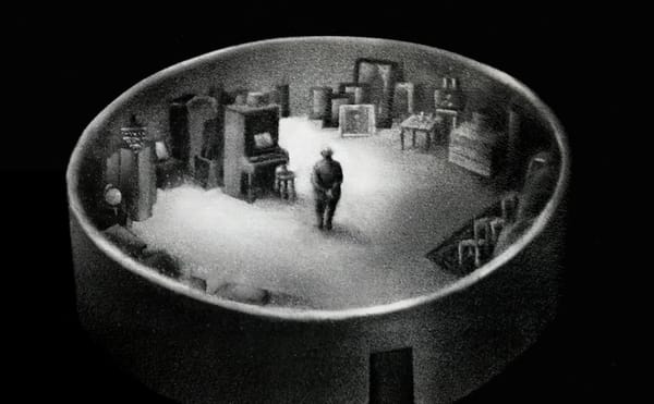 Black-and-White Animation Made out of Tiny Pins