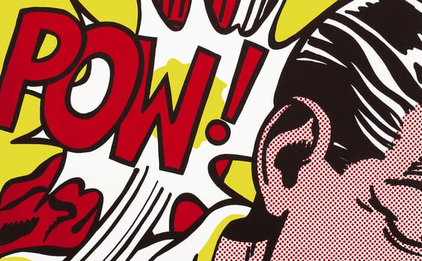 Roy Lichtenstein, "Sweet Dreams, Baby!" (1965), screenprint on white wove paper, sheet: 37 5/8 x 27 5/8 in; image: 35 5/8 x 2