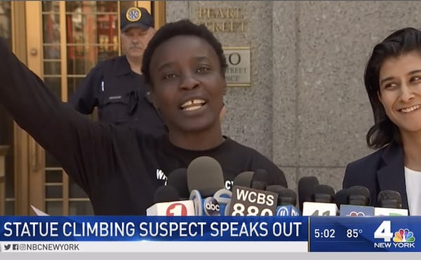 Watching Okoumou’s Heroic Climb Up the Statue of Liberty