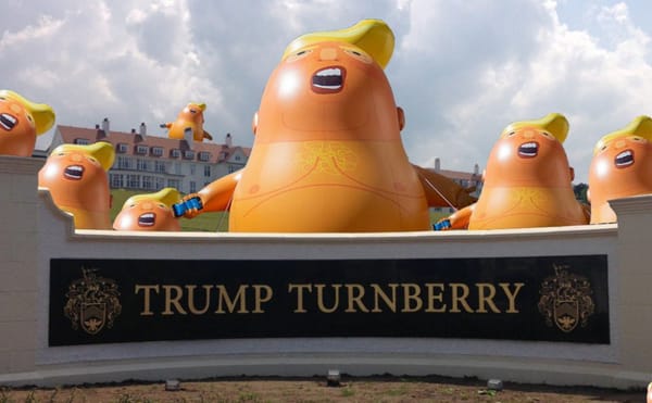 The Angry Baby Trump Balloon that Launched a Million Memes, and Several Large Protests