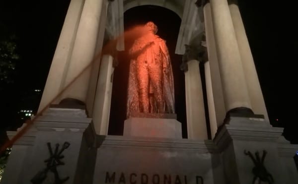 A Prominent Statue of Canada’s First Prime Minister Gets Vandalized, Again