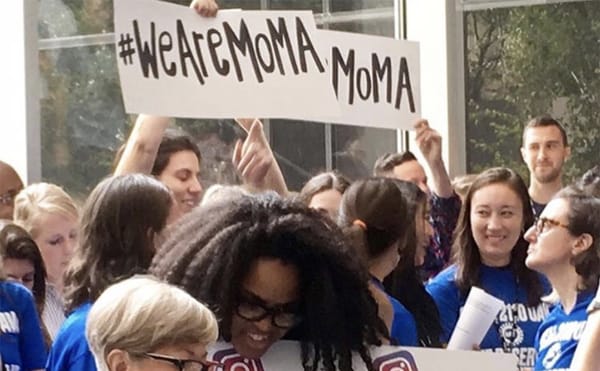 Museum of Modern Art Union Workers Stage Walkout as They Prepare for Contract Negotiations