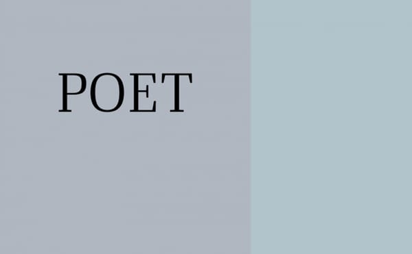What Is a Poet?