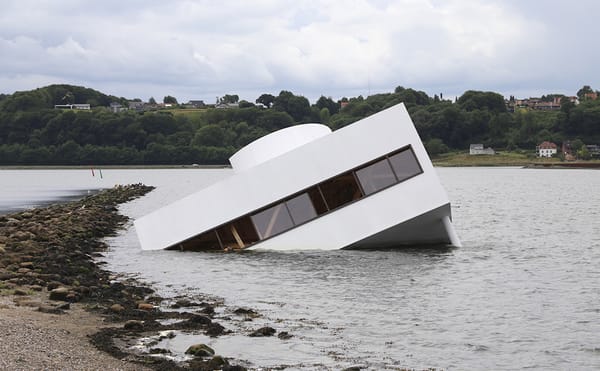 Danish Artist Drowns Le Corbusier's Most Famous Building in Fjord