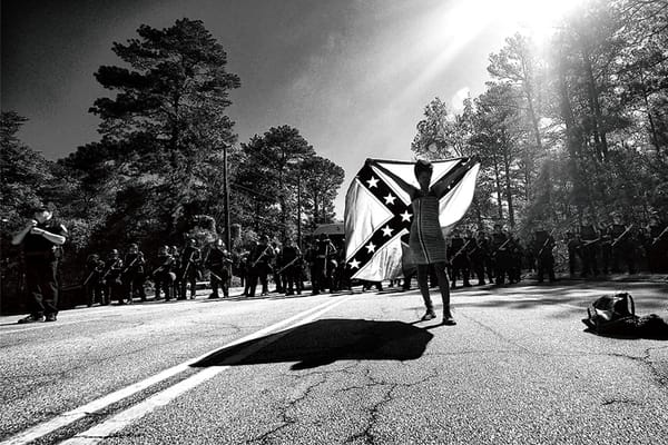 Sheila Pree Bright, Protesting White Nationalists at the "White Power" March in Stone Mountain Park, 2016. Atlanta, Georgia