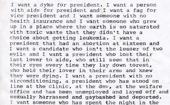 Ahead of Midterm Elections, the Art Community Responds to Zoe Leonard’s “I Want a President”