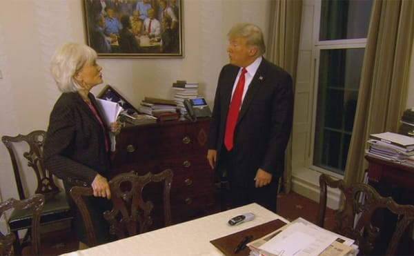 The Story of Trump's Strange Dining Room Painting