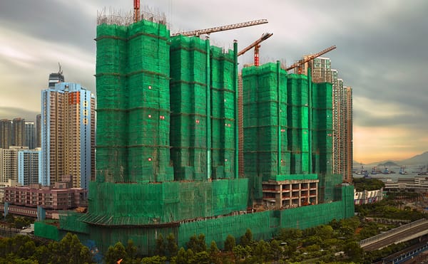 The Colorful Cocoons of Hong Kong's Bamboo Scaffolding