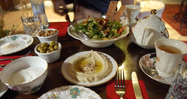 The Signature Dish at Banksy's Bethlehem Hotel Is the "Walled Off Salad" (Hold the Mayo)